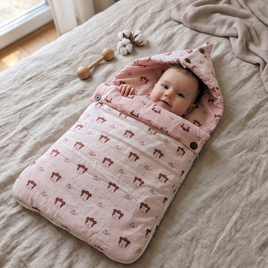 Premium Organic Cambric Baby Carrier Nest - choose your story!!!
