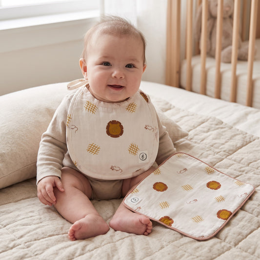 Combo-Organic Muslin Bibs and Napkins - choose your story!!!