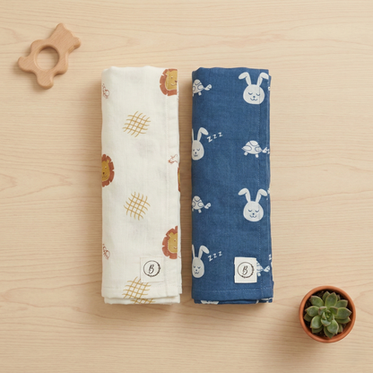 Premium Organic Muslin Swaddles combo - choose your story!!!