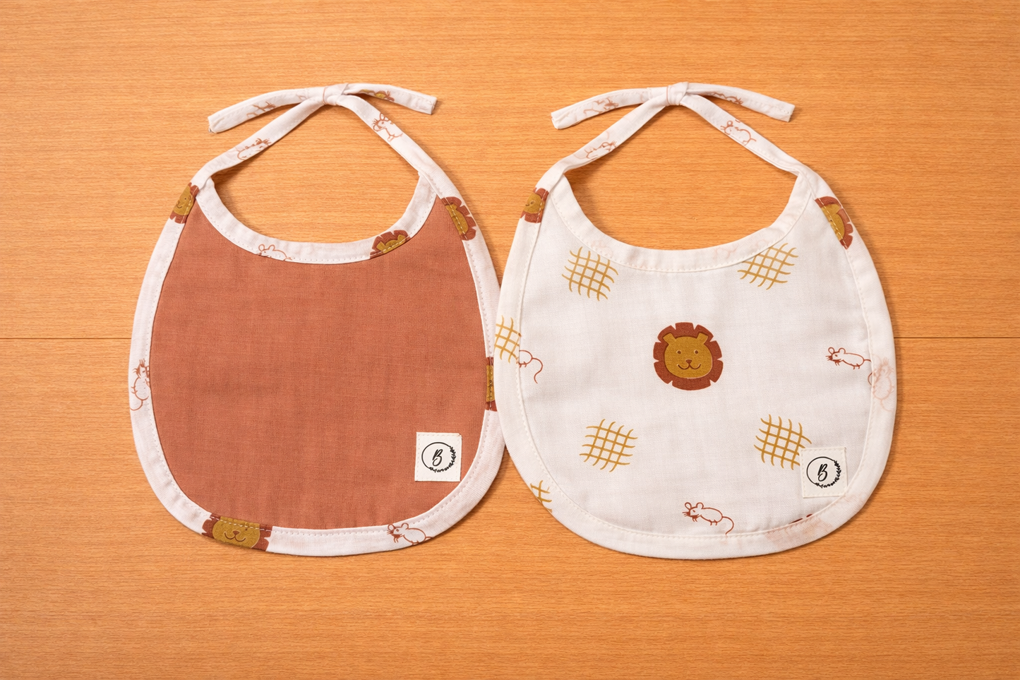 Organic Muslin Bibs (set of 2) - choose your story!!!