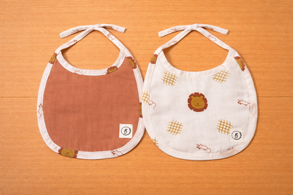 Organic Muslin Bibs (set of 2) - choose your story!!!