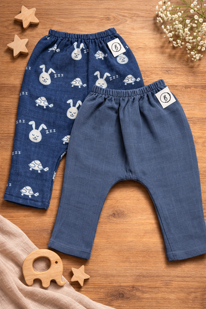 Organic Muslin Pants (set of 2) - choose your story!!!