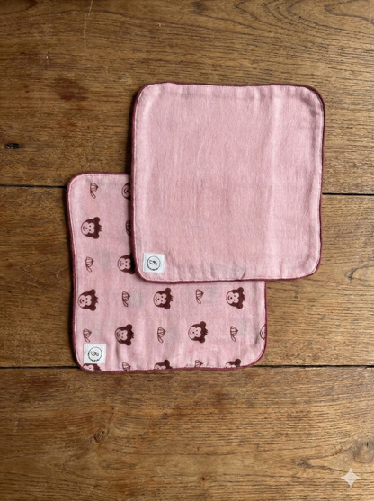 Combo-Organic Muslin Bibs and Napkins - choose your story!!!