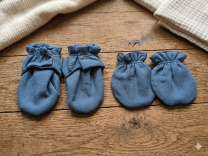 Organic Muslin Mittens and Booties Combo - choose your story!!!
