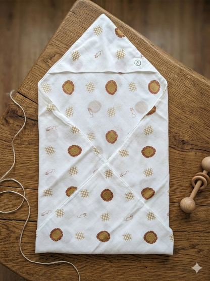 Premium Organic Muslin Hooded towel - choose your story!!!