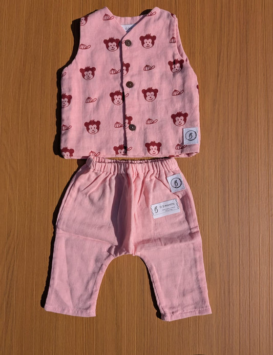Organic Muslin Vest-pant combo - choose your story!!!