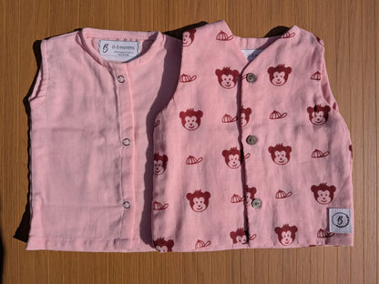 Organic Muslin Vests (set of 2) - choose your story!!!